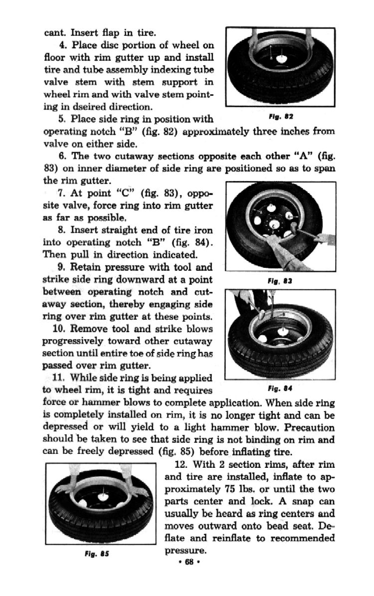 1954 Chevrolet Trucks Operators Manual Page 72